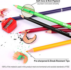 200-Piece Colored Pencils 180 Artists Colored Pencils, 12 Watercolor Pencils