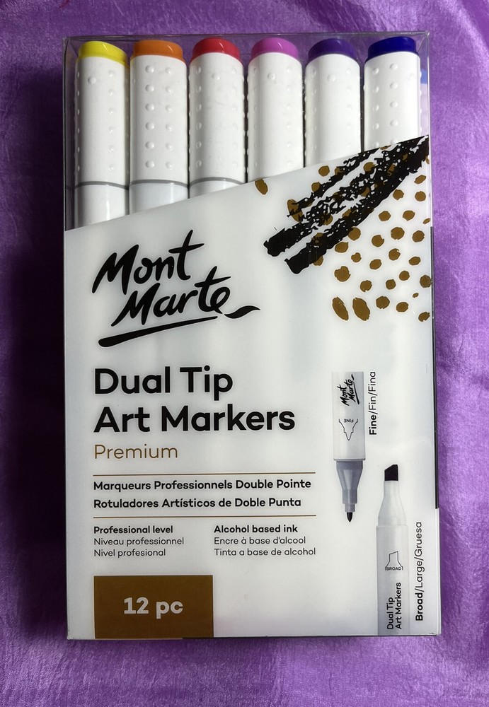 Mont Marte Dual Tip Art Markers Premium New