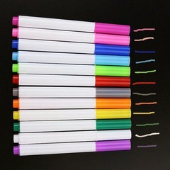 12PCS Liquid Chalk Pens Marker Colored White Board Wipe Clean Multicolor