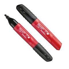 Milwaukee 48-22-3103 Inkzall Chisel Tip Multi Surface Jobsite 2-Pack, Black