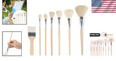 7 PCS Assorted Size Mop Brushes for Acrylic, Watercolor, Oil Painting