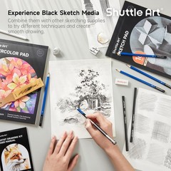 Shuttle Art 116 PCS Drawing Kit, Professional Drawing Supplies with Sketch, C…