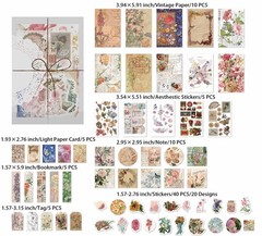 Vintage Scrapbooking Supplies Kit Vintage Stickers for Scrapbooking Journalin…