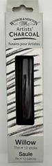 Charcoal Sticks Artists Willow Charcoal – Winsor & Newton – 12 Pack