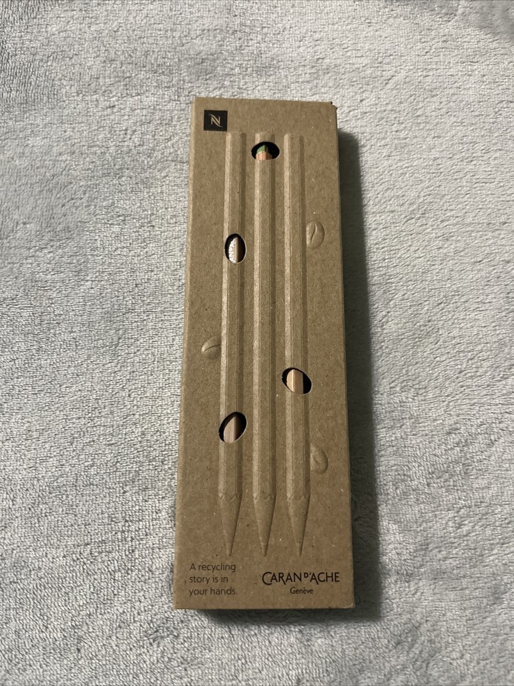 Caran d’Ache Nespresso Pencil in Cedar Wood Graphite-Set of 3- Recycled Lead