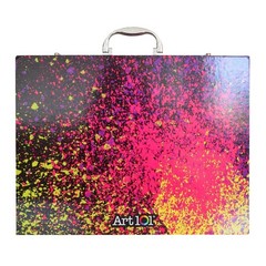 Glow and Neon Art Set for Drawing and Painting 61 Piece Multifunctional Kit for