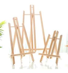Wooden Easel Painting 20cm 24cm 30cm 40cm 50cm Height Folding Desktop Display