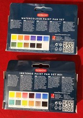 2 pck Derwent Pastel Watercolor And Inktense Paints watercolor pan set