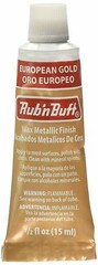 Amaco Rub ‘N Buff Wax Metallic Finish, European Gold, 0.5-Fluid Ounce