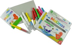 MALINOS 300968 Magic Pack of 10 Including 4 Stencils Airbrush