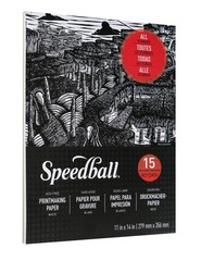 Speedball Printmaking Paper Pad 11×14, 15 Sheets