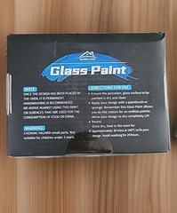 Acrylic Glass Paint Set with 12 Colors 25 ML Multi Purpose Non Toxic Sealed
