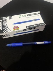 Zebra Z-Grip Retractable Ballpoint Pen Blue Ink Medium Dozen 22220