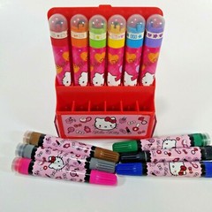 Hello Kitty – Write N Stamp 12 Marker Set – Sanrio – In Case
