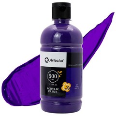Purple Acrylic Paint Large Bottle 500ml / 17oz for Art Supplies, Canvas, Rock…