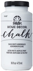 Home Decor Chalk Furniture & Craft Paint in Assorted Colors, 16 ounce, White …
