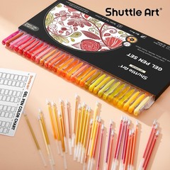 60 Pack Red Yellow Tone Gel Pens 30 Red Orange Yellow Gel Pens with 30 Refill…