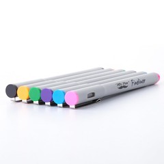 Mr. Pen- Colored Fineliner Pens, 6 Pack, 0.2mm 1 Count (Pack of 6), Assorted