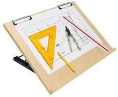 A2 Foldable Drawing Board Table Model Drafting Board with Clips