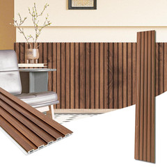 Art3D WPC Wainscoting Panels, 16-Pack 48 X 6 Inch 3D Wall Accents for Interior W