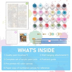 Offito Paint by Numbers Kit for Adults – Inspirational Frameless, BOP1PNF04