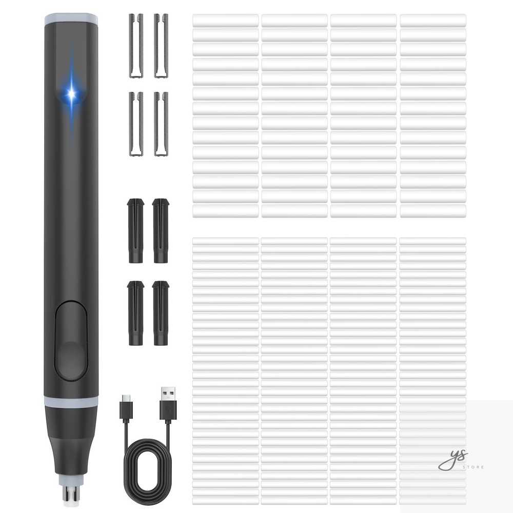 Electric Eraser, USB C Rechargeable Pencil Eraser with 220 Eraser Refills, 2 Era