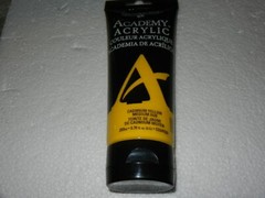 new Grumbacher Academy Acrylic Paint Cadmium Yellow medium hue 200ml C034P200