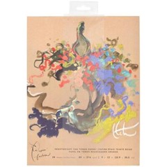 Paper Fashion Heavy Weight Paper Pad 9″X12″ 24Pc – Tan Toned 80lb, AC349332