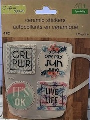 Girl Power Live Life Crafter’s Square Water & Heat Resistant Stickers Fast Ship