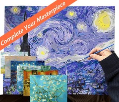 Paint by Number Kits, Van Gogh Oil Painting Art Works DIY 40x50cm, Olive Tree
