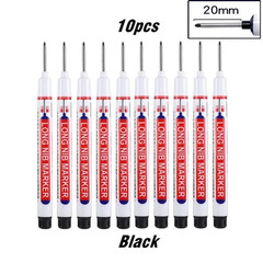 10Pcs/Set Multi-Purpose 20Mm Deep Hole Long Nib Head Marker for Metal Perforatin