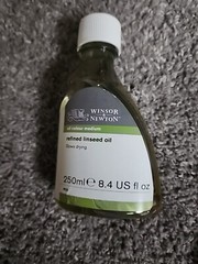 Winsor & Newton Refined Linseed Oil, Medium 8.4oz