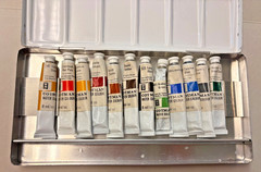 Winsor & Newton Cotman- 12-Piece Watercolor Paint Set – Paint is hard