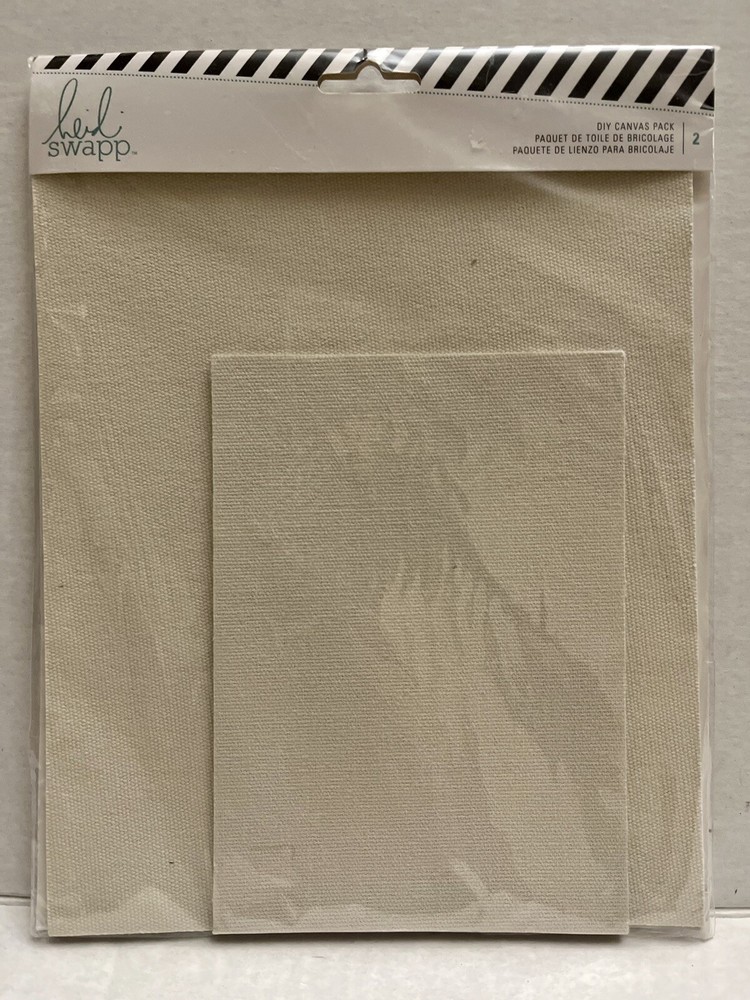 HEIDI SWAPP DIY Canvas 2pc Pack by American Crafts 312737 New