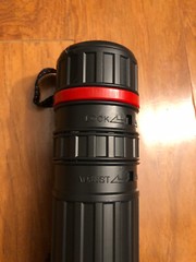 3 Black Plastic 17.5”/29.5” x 2.5” Diameter Telescoping Document and Poster Tube