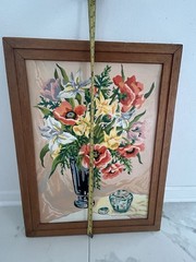 Floral Still Life Vase Framed Wall Art Painting