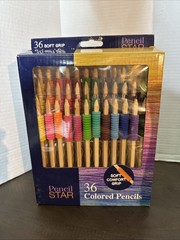 Pencil Star 36 Soft Grip Colored Pencils