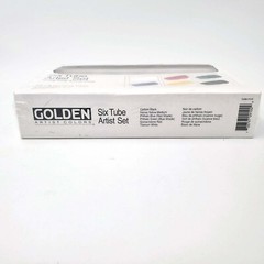 Golden Heavy Body Acrylic Paint Set of Six 2 oz Tubes 59 ml Total USA Made