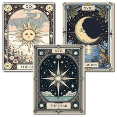 3 Pack Diamond Art Kits for Adults, Tarot Diamond Painting Kits for Adults Begin