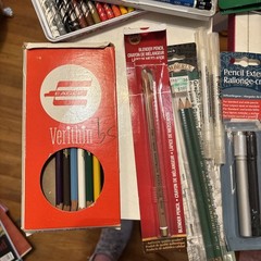Lot of Coloring/Drawing supplies Blender Pens , Colored Pencils.