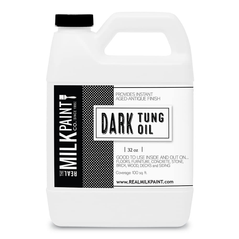 Real Milk Paint, Dark Tung Oil for Wood Finishing, Cutting Boards, Outdoor Furni