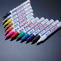 12Pcs Waterproof Permanent Paint Marker Pen For Car Tyre Tire Tread Rubber Metal