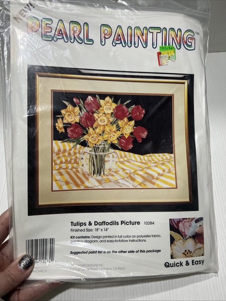 Pearl Painting ︱Tulips & Daffoldils ︱10284︱1994︱Candamar Designs