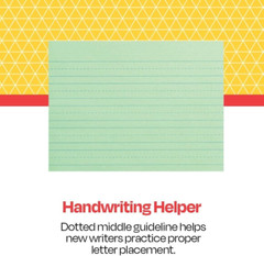 Green Newsprint Practice Paper, 1 Inch Rule, 12 X 9 Inches, 500 Sheets