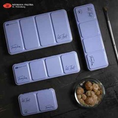 White Nights® Watercolor METAL TIN BOX for 35 or 21 pans 2.5ml Palette Russia