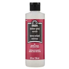 FolkArt Outdoor Sealer (8-Ounce),Gloss Finish 8 Fl Oz (Pack of 1), Gloss