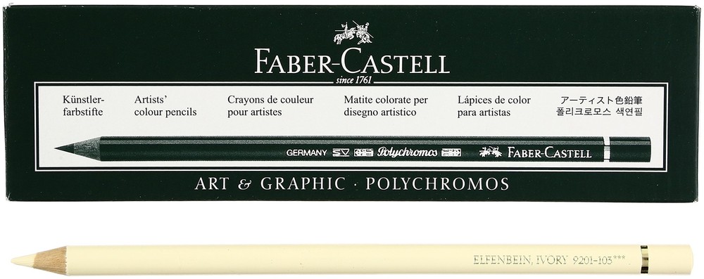 Polychromos color pencil 103 ivory 6 Pieces included