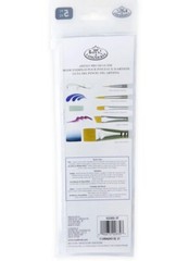 Royal & Langnickel 5-pc Paint Brush Set with Zip Pouch, Silicone-Grip Handles