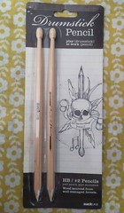 Drumstick Pencils, HB Novelty Desk Toy Pencils. New and Sealed .