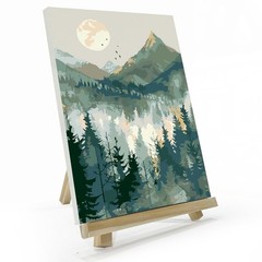 Mountain Paint by Number for Adults, Paint by Numbers Kit for Adults with Frame,